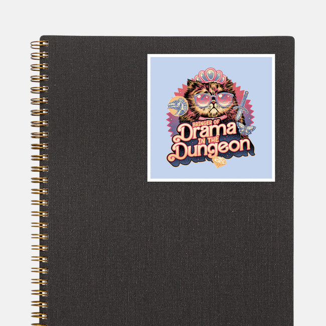 Drama In The Dungeon-None-Glossy-Sticker-glitchygorilla