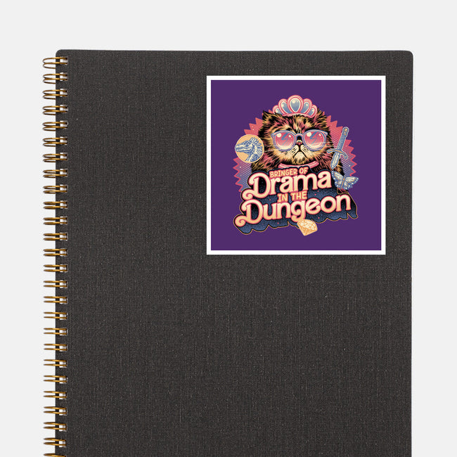 Drama In The Dungeon-None-Glossy-Sticker-glitchygorilla
