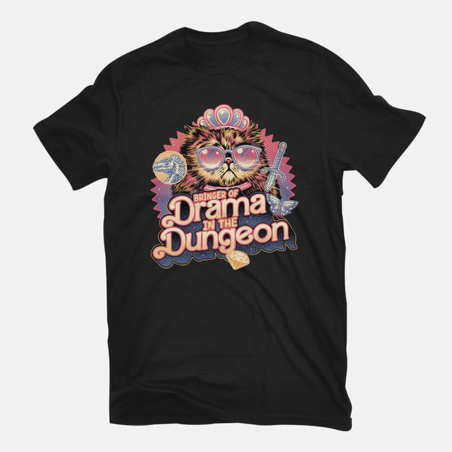 Drama In The Dungeon-Unisex-Basic-Tee-glitchygorilla