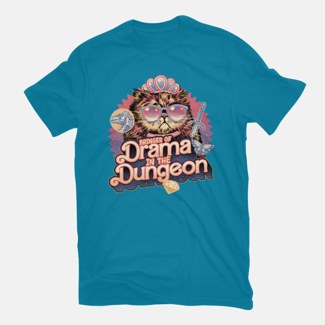 Drama In The Dungeon-Womens-Basic-Tee-glitchygorilla