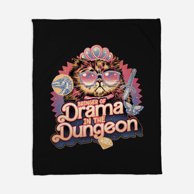 Drama In The Dungeon-None-Fleece-Blanket-glitchygorilla