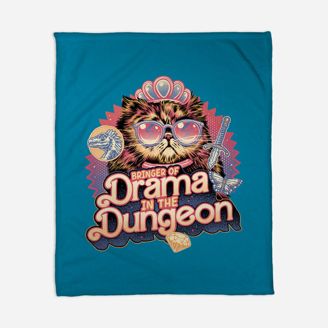 Drama In The Dungeon-None-Fleece-Blanket-glitchygorilla