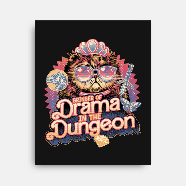 Drama In The Dungeon-None-Stretched-Canvas-glitchygorilla