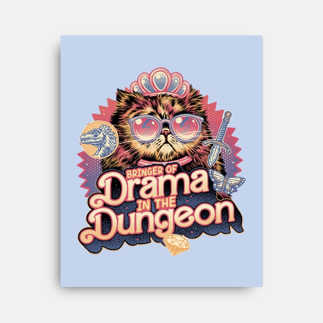 Drama In The Dungeon-None-Stretched-Canvas-glitchygorilla