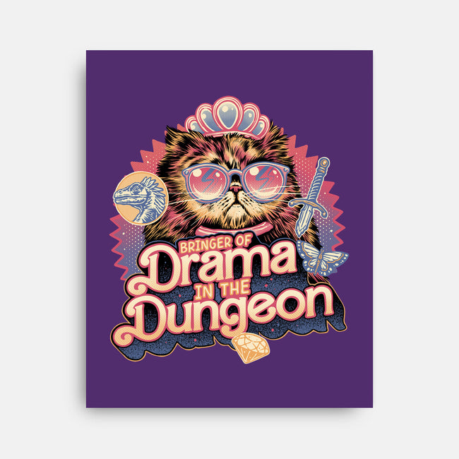 Drama In The Dungeon-None-Stretched-Canvas-glitchygorilla
