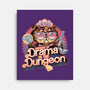 Drama In The Dungeon-None-Stretched-Canvas-glitchygorilla