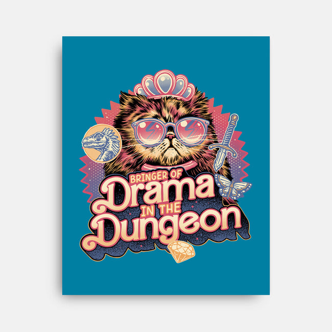 Drama In The Dungeon-None-Stretched-Canvas-glitchygorilla