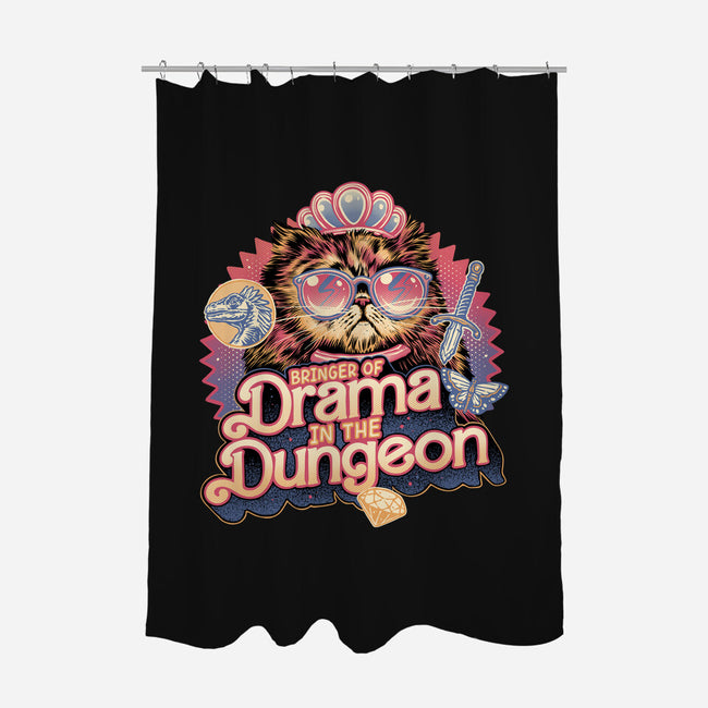 Drama In The Dungeon-None-Polyester-Shower Curtain-glitchygorilla