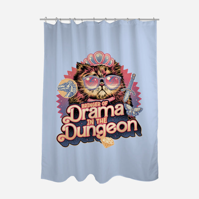 Drama In The Dungeon-None-Polyester-Shower Curtain-glitchygorilla