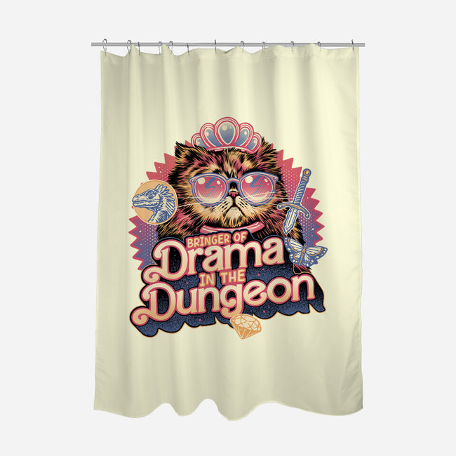 Drama In The Dungeon-None-Polyester-Shower Curtain-glitchygorilla