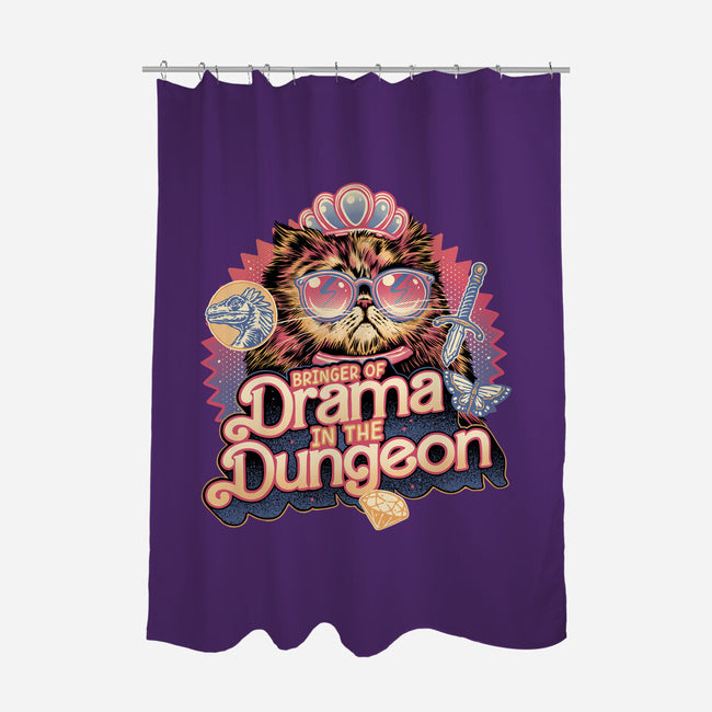 Drama In The Dungeon-None-Polyester-Shower Curtain-glitchygorilla