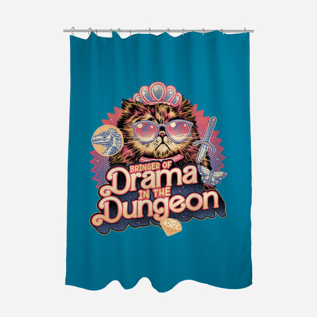 Drama In The Dungeon-None-Polyester-Shower Curtain-glitchygorilla