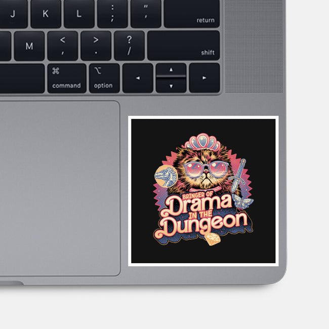 Drama In The Dungeon-None-Glossy-Sticker-glitchygorilla