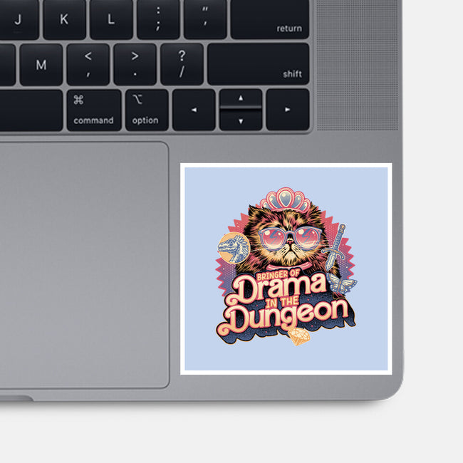 Drama In The Dungeon-None-Glossy-Sticker-glitchygorilla