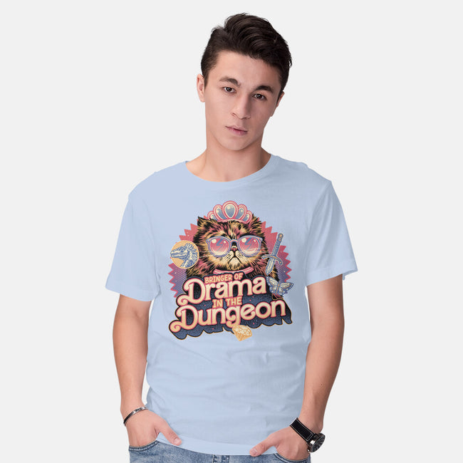 Drama In The Dungeon-Mens-Basic-Tee-glitchygorilla