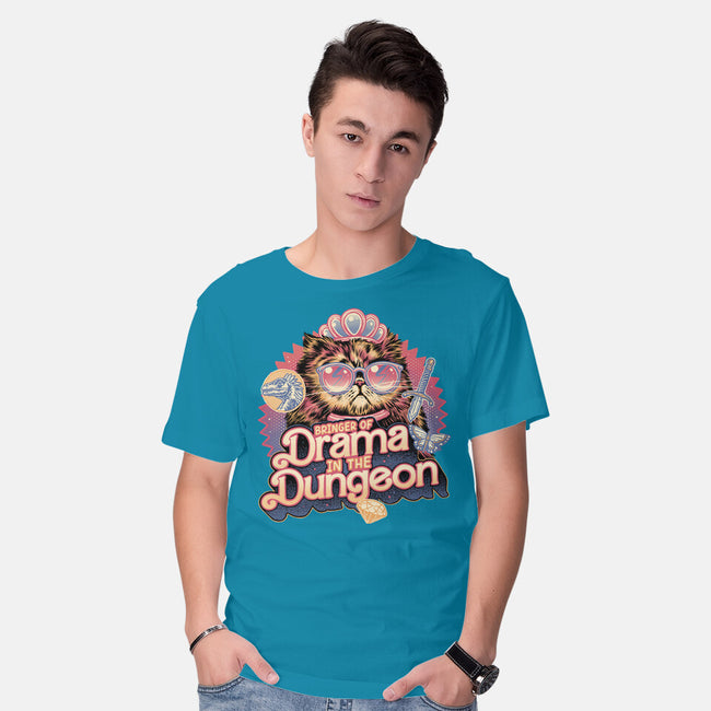 Drama In The Dungeon-Mens-Basic-Tee-glitchygorilla