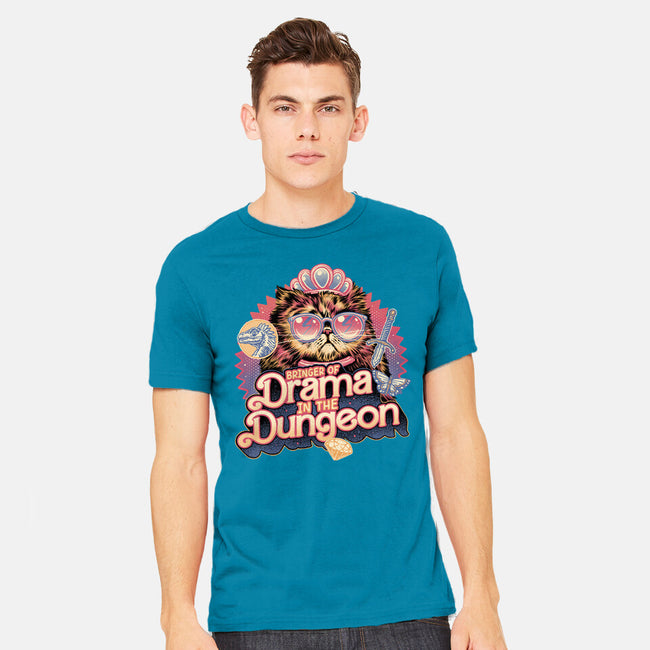 Drama In The Dungeon-Mens-Heavyweight-Tee-glitchygorilla