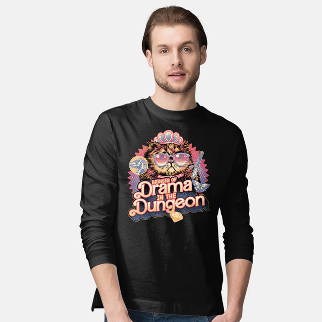 Drama In The Dungeon-Mens-Long Sleeved-Tee-glitchygorilla
