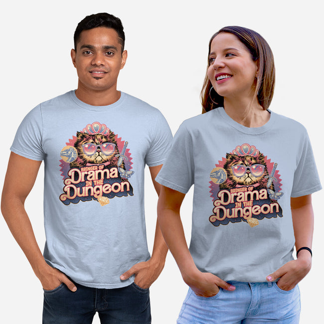 Drama In The Dungeon-Unisex-Basic-Tee-glitchygorilla