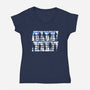 Widows Bay Islanders-Womens-V-Neck-Tee-rocketman_art