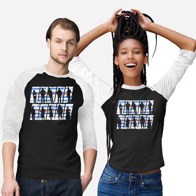Widows Bay Islanders-Unisex-Baseball-Tee-rocketman_art