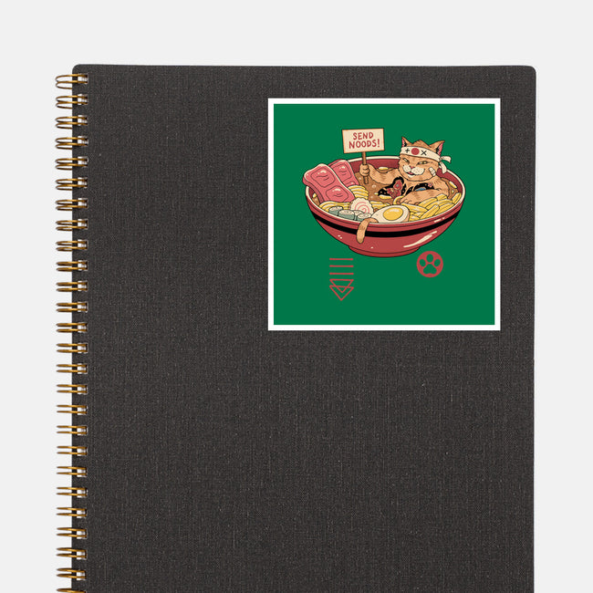 Send Noods Meowster-None-Glossy-Sticker-vp021