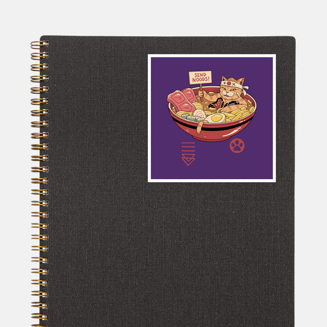 Send Noods Meowster-None-Glossy-Sticker-vp021