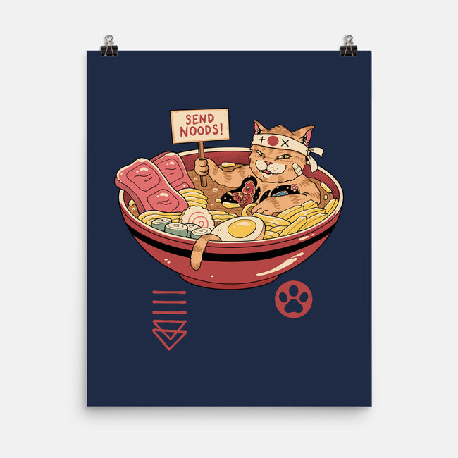 Send Noods Meowster-None-Matte-Poster-vp021
