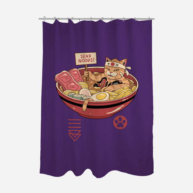 Send Noods Meowster-None-Polyester-Shower Curtain-vp021