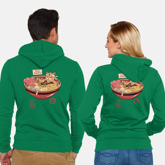 Send Noods Meowster-Unisex-Zip-Up-Sweatshirt-vp021