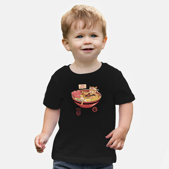 Send Noods Meowster-Baby-Basic-Tee-vp021