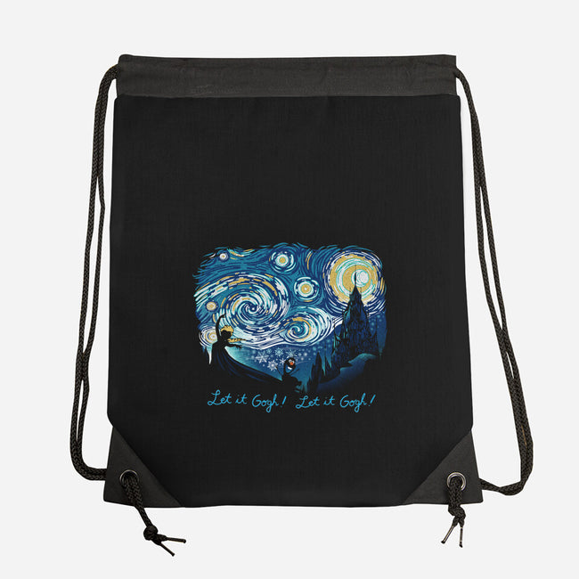 Let It Gogh Let It Gogh-None-Drawstring-Bag-dandingeroz
