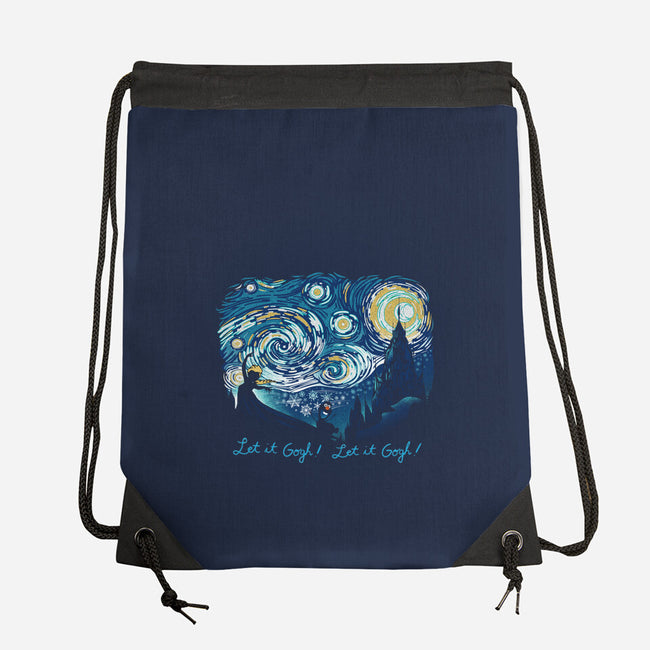 Let It Gogh Let It Gogh-None-Drawstring-Bag-dandingeroz