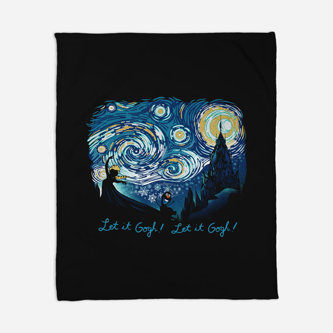 Let It Gogh Let It Gogh-None-Fleece-Blanket-dandingeroz