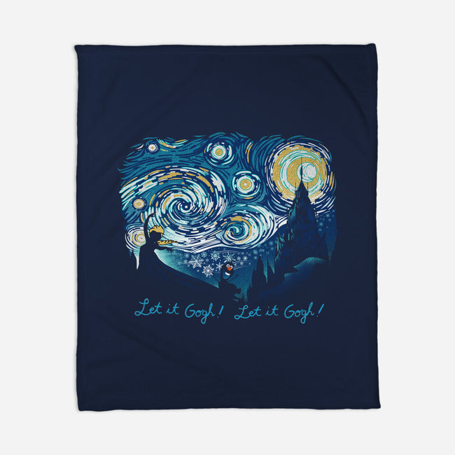 Let It Gogh Let It Gogh-None-Fleece-Blanket-dandingeroz