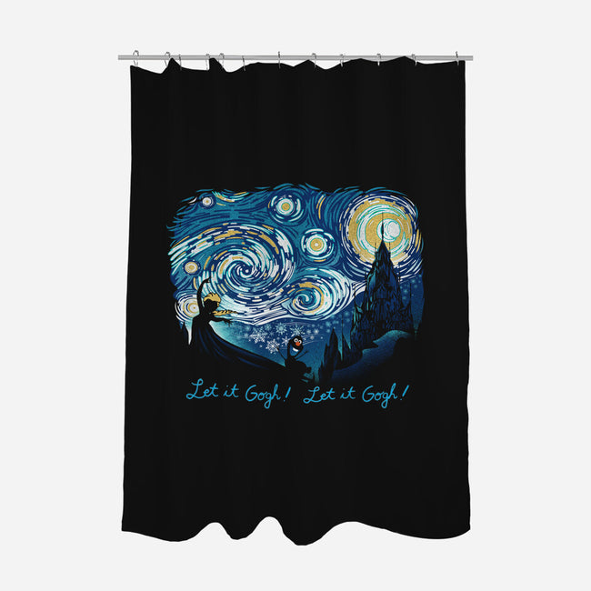 Let It Gogh Let It Gogh-None-Polyester-Shower Curtain-dandingeroz