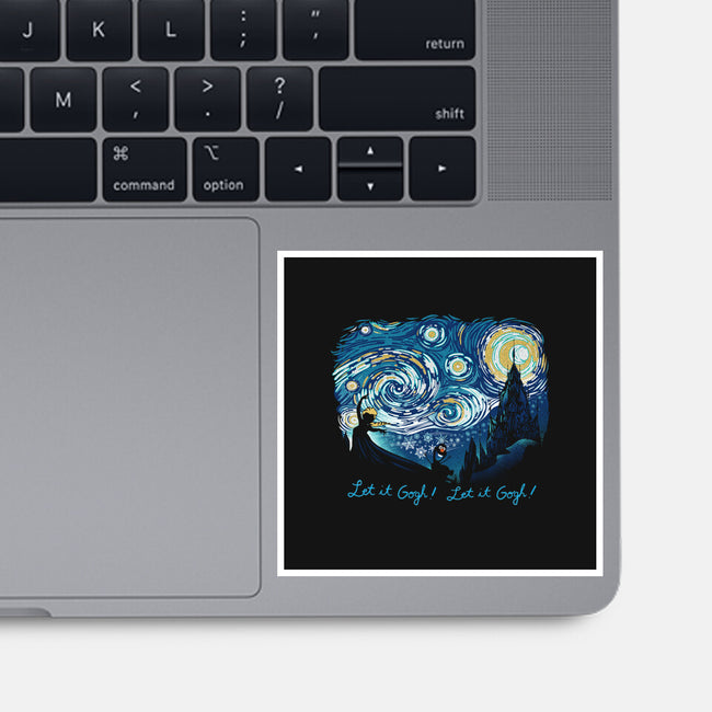 Let It Gogh Let It Gogh-None-Glossy-Sticker-dandingeroz
