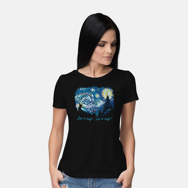 Let It Gogh Let It Gogh-Womens-Basic-Tee-dandingeroz