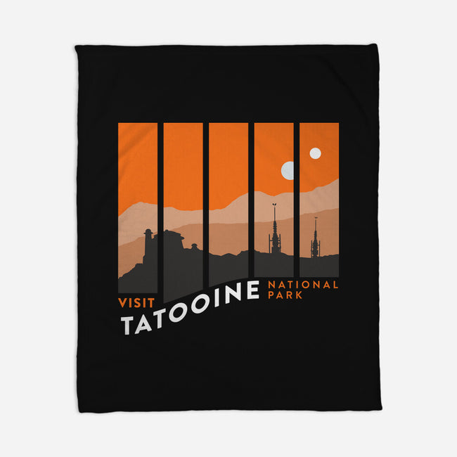 Visit Tatooine National Park-None-Fleece-Blanket-rocketman_art