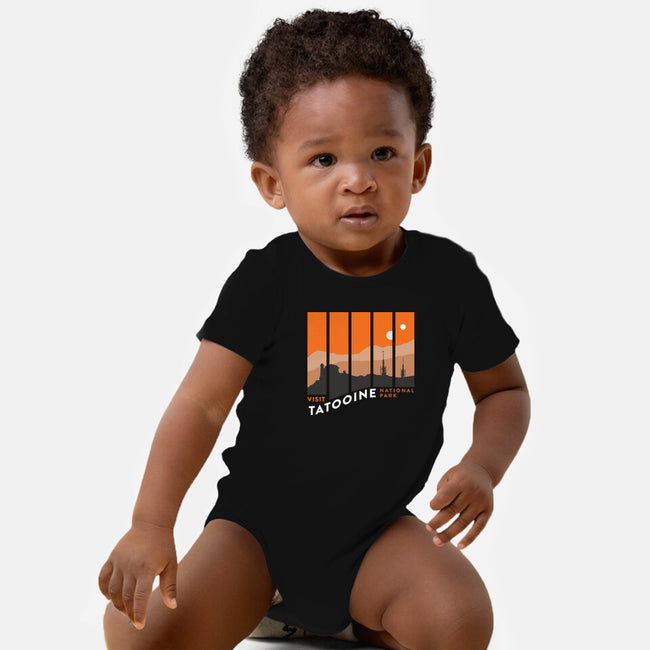 Visit Tatooine National Park-Baby-Basic-Onesie-rocketman_art