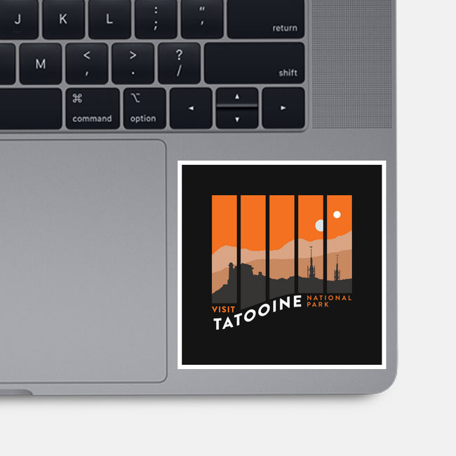Visit Tatooine National Park-None-Glossy-Sticker-rocketman_art