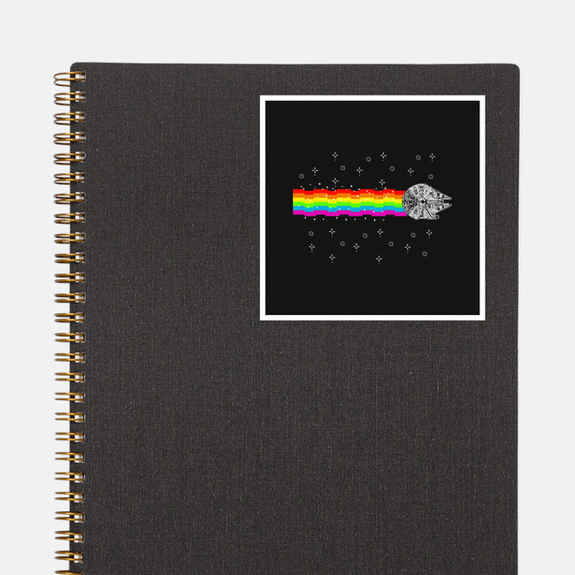 Nyan Falcon-None-Glossy-Sticker-kharmazero
