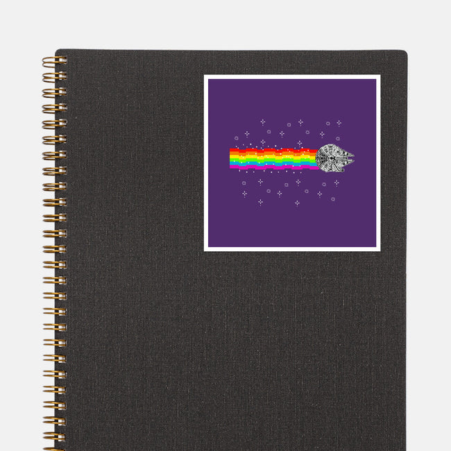 Nyan Falcon-None-Glossy-Sticker-kharmazero