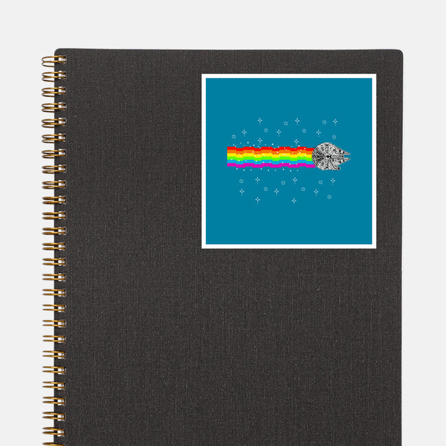 Nyan Falcon-None-Glossy-Sticker-kharmazero