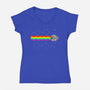 Nyan Falcon-Womens-V-Neck-Tee-kharmazero