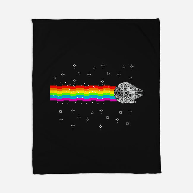 Nyan Falcon-None-Fleece-Blanket-kharmazero
