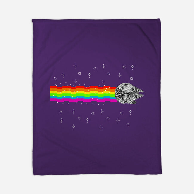Nyan Falcon-None-Fleece-Blanket-kharmazero