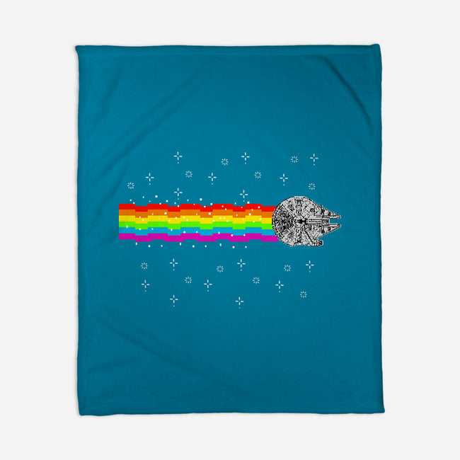 Nyan Falcon-None-Fleece-Blanket-kharmazero