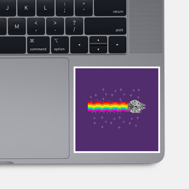 Nyan Falcon-None-Glossy-Sticker-kharmazero