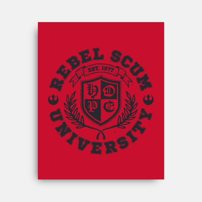 Rebel Scum University-None-Stretched-Canvas-teesgeex